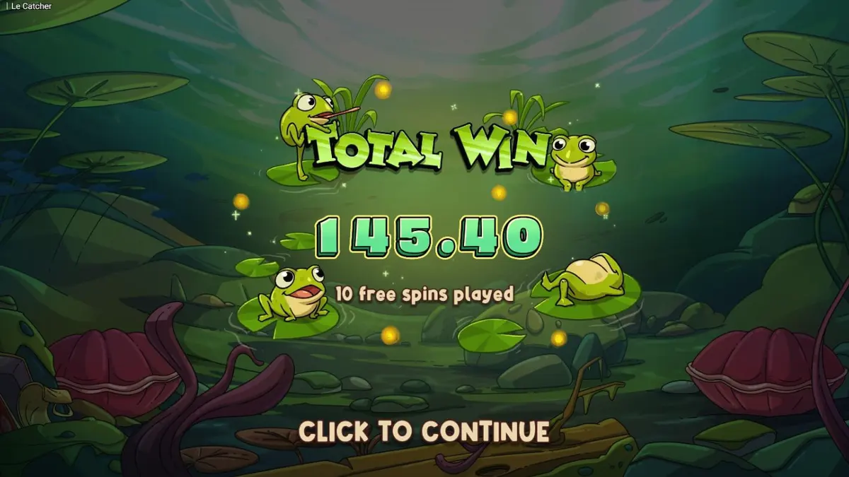 Raccoon angler character in Le Catcher slot game